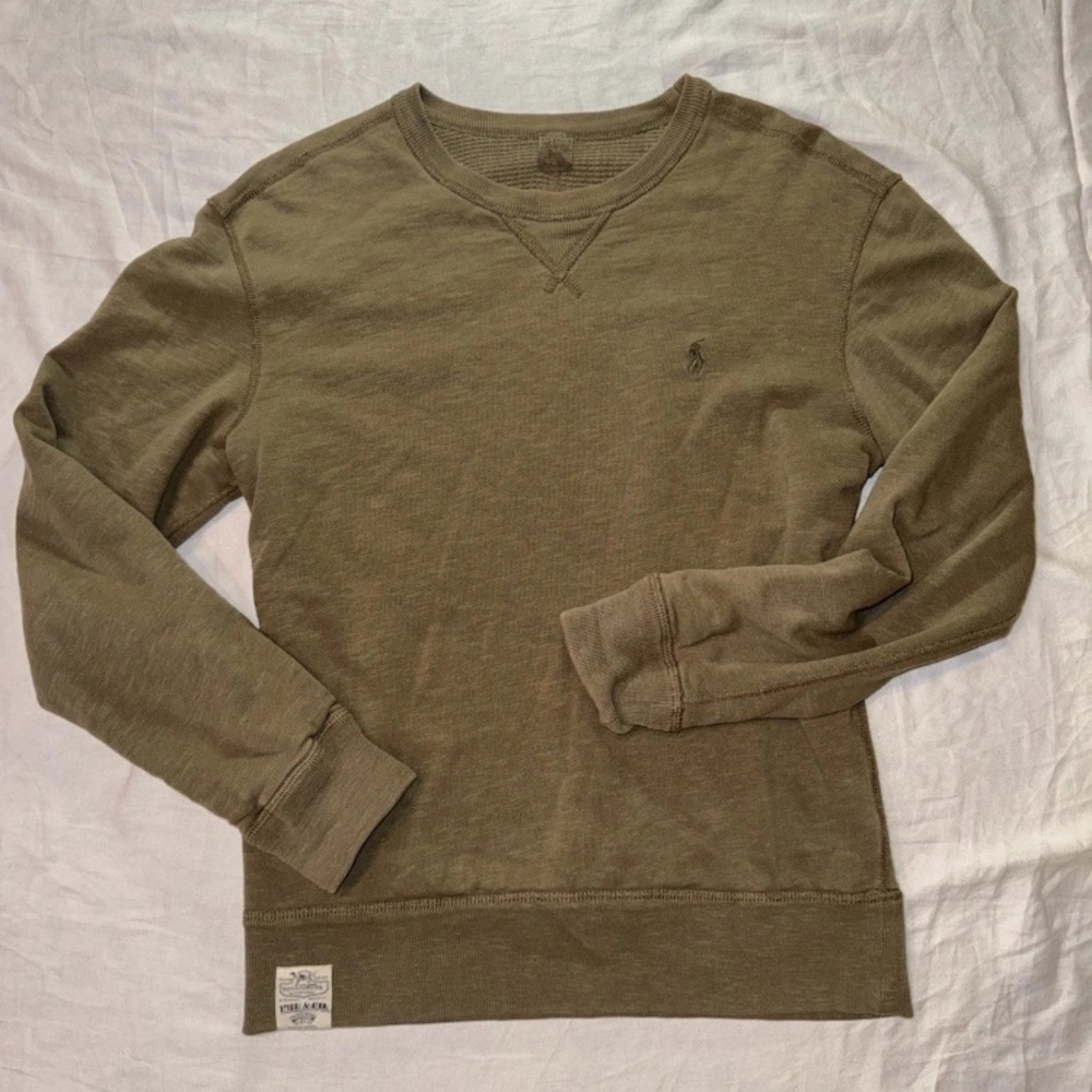 Polo Ralph Lauren Sportsman Outfitters Men’s Small Henley Cotton Sweater EUC